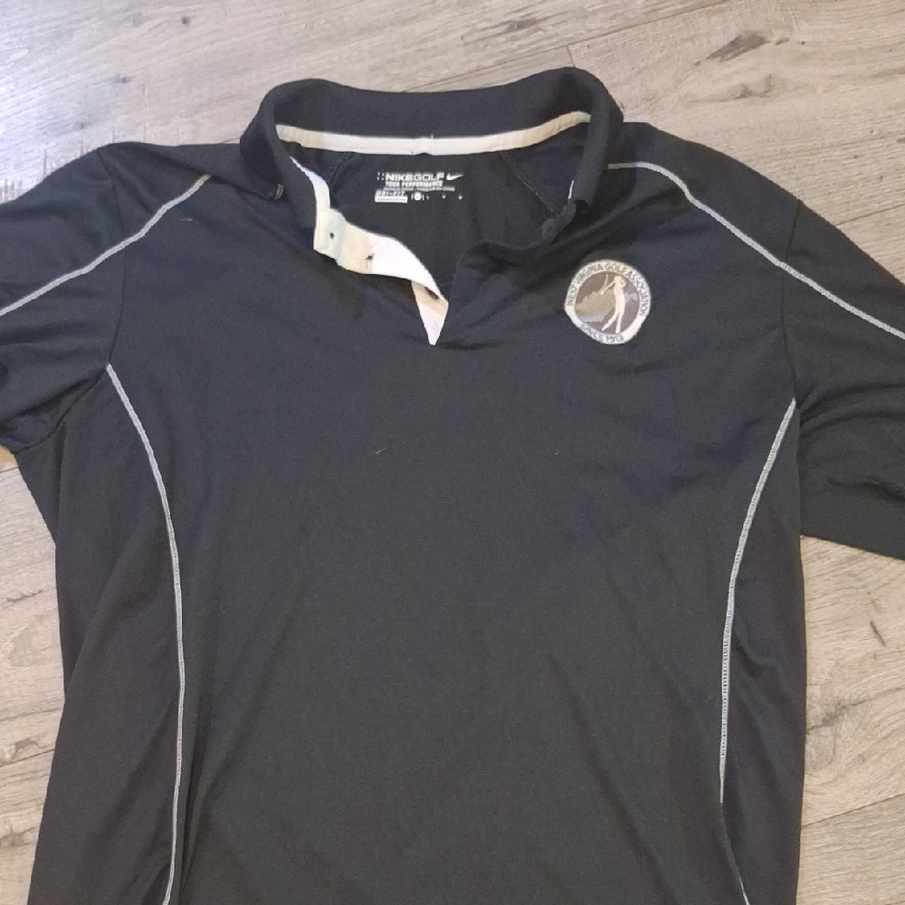 Nike Black Polo Shirt West Virginia Golf Association